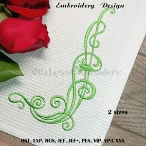 Art-nouveau Motif embroidery design