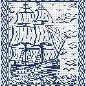 Sailboat blue