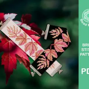Autumn Leaves Bracelet Peyote bead patterns