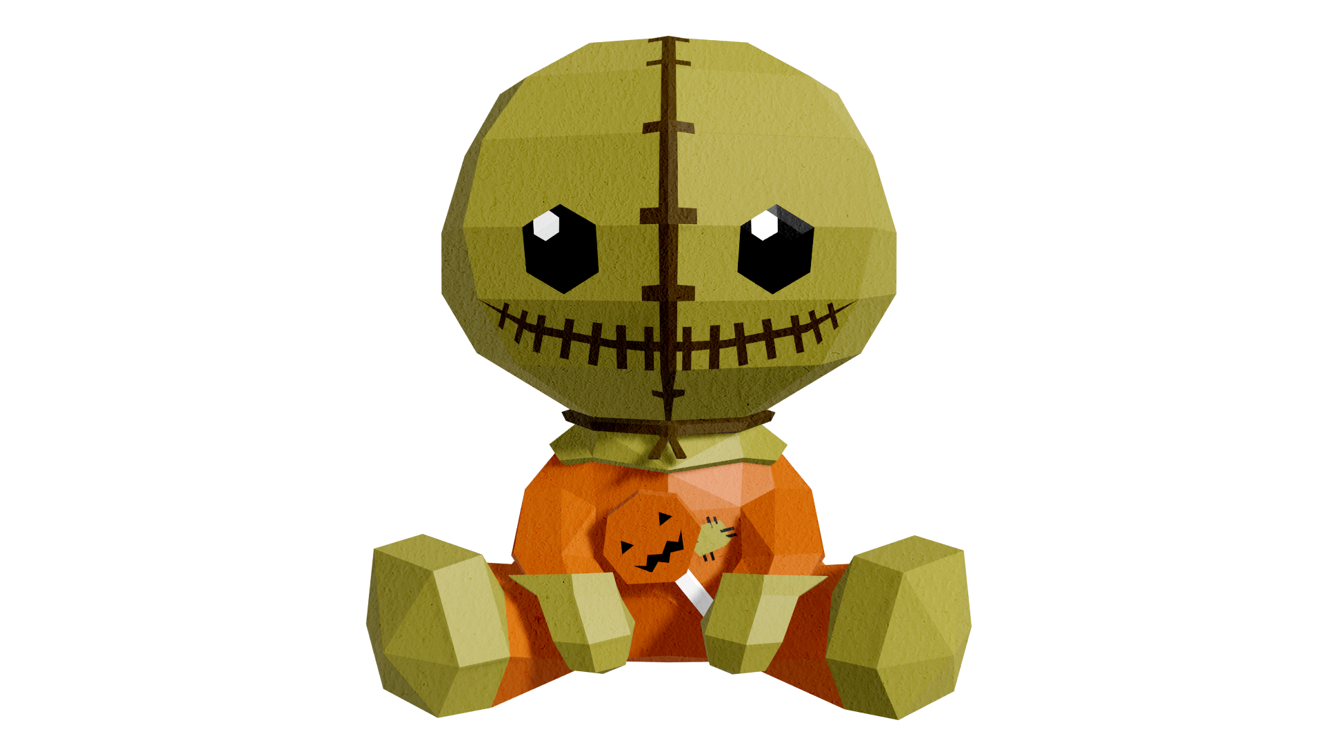 DIY Trick or Treat 3D Papercraft PDF DXF SVG 1 DIY Trick or Treat 3D Papercraft PDF DXF SVG