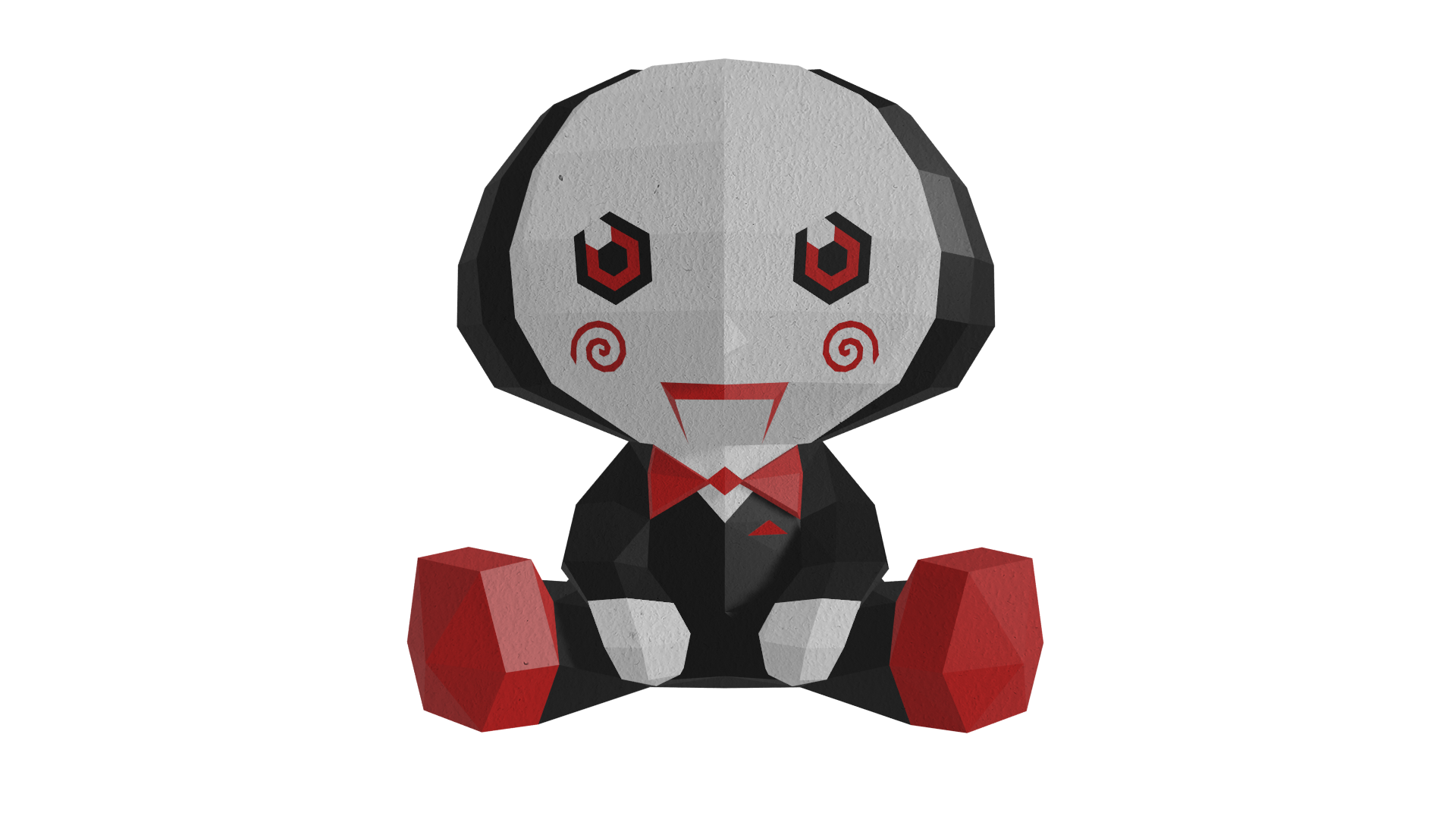 DIY Billy The Puppet (Saw) 3D Papercraft PDF DXF SVG 1 DIY Billy The Puppet (Saw) 3D Papercraft PDF DXF SVG