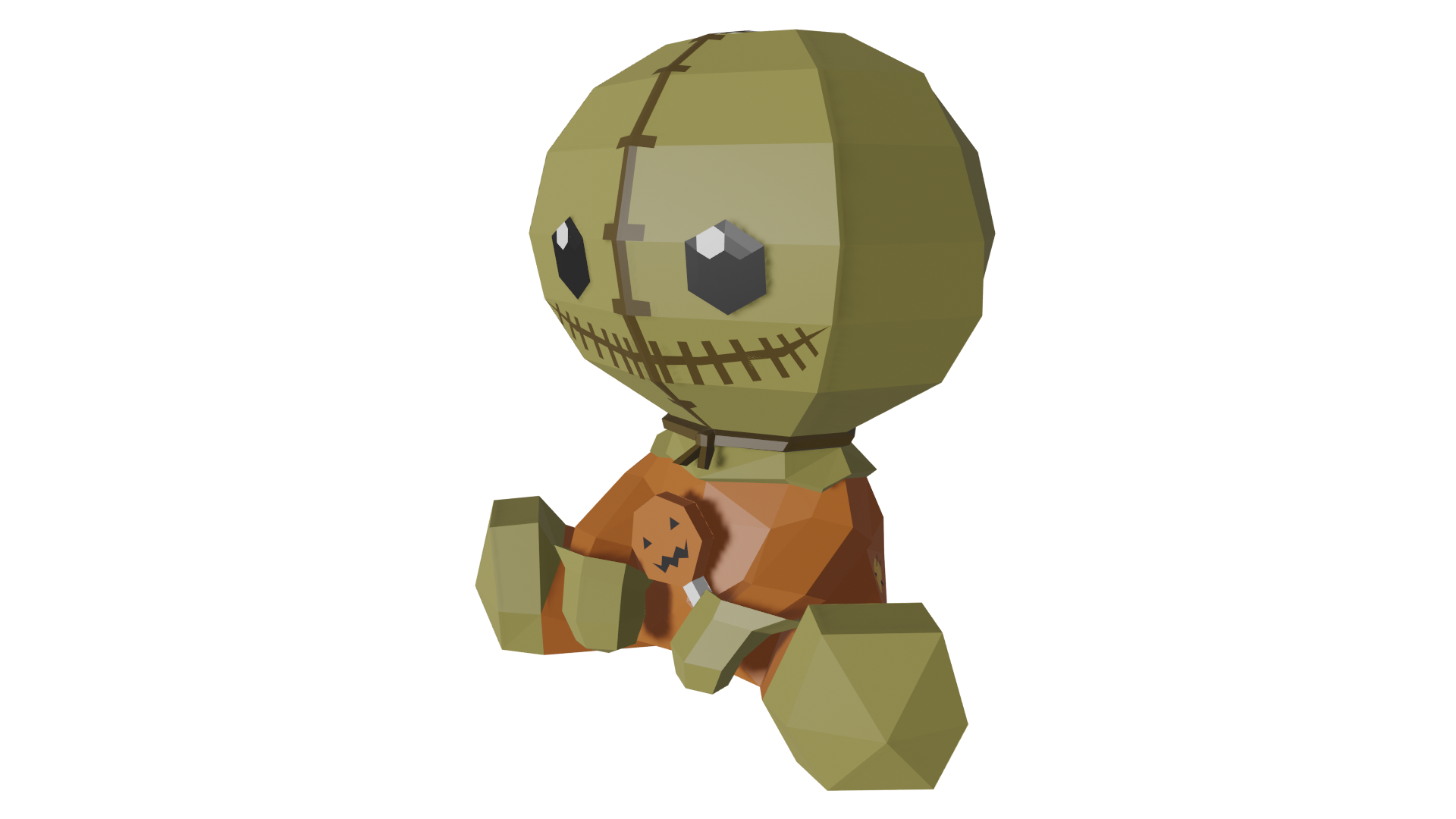 DIY Trick or Treat 3D Papercraft PDF DXF SVG 2 DIY Trick or Treat 3D Papercraft PDF DXF SVG - Image 2