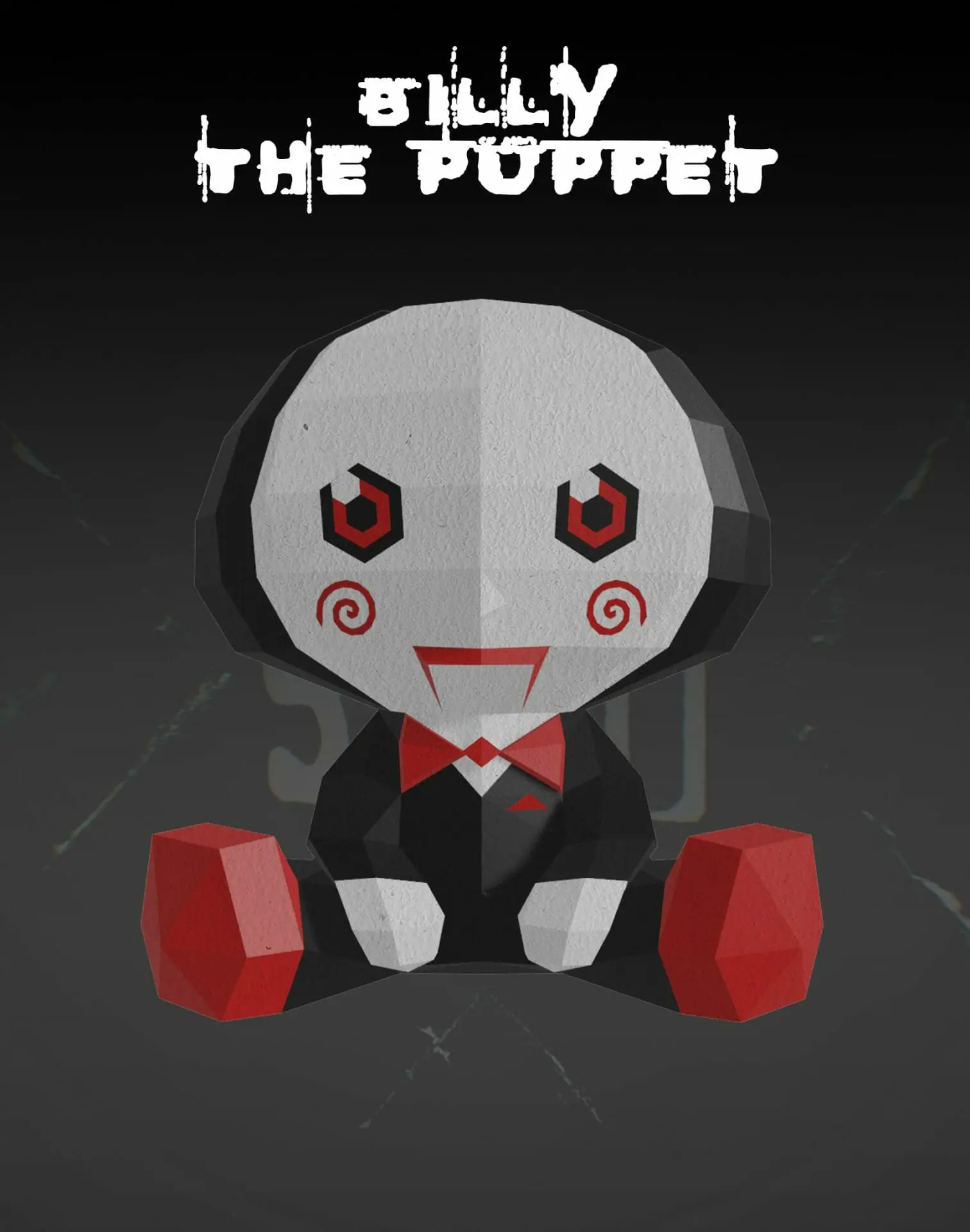 DIY Billy The Puppet (Saw) 3D Papercraft PDF DXF SVG 3 DIY Billy The Puppet (Saw) 3D Papercraft PDF DXF SVG - Image 3