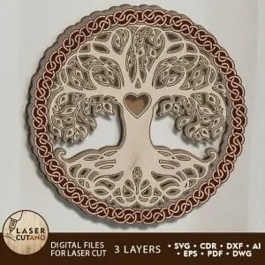 TREE of LIFE Multilayer Laser Cut File