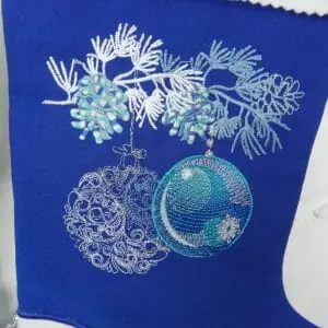 Machine embroidery design “Christmas balls”