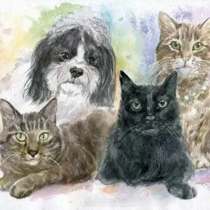 Sweet Fur Family Set Of 2 And 4 Pet Portraits