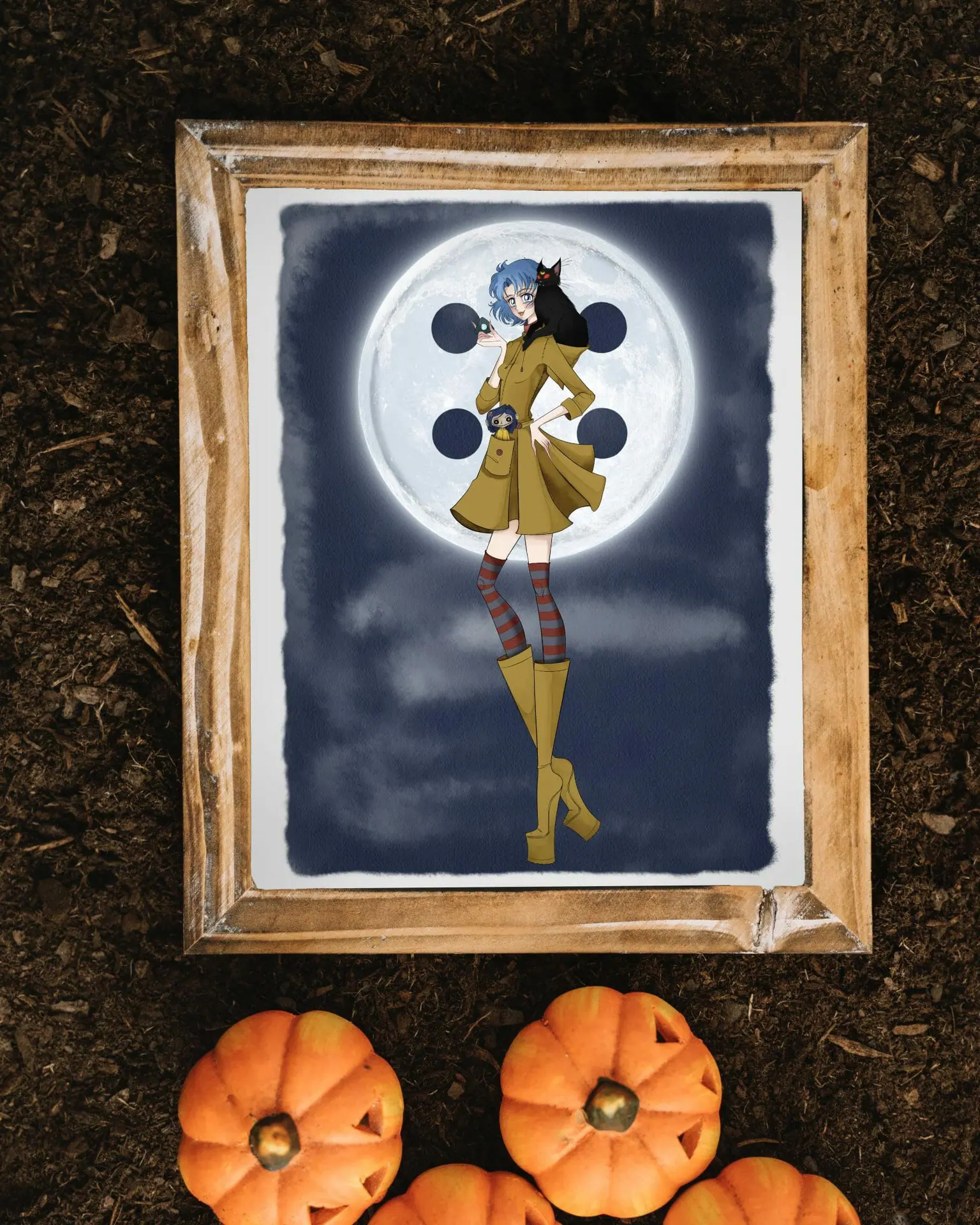 DIGITAL DOWNLOAD In the Land of Nightmares-Printable Illustration