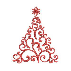 Christmas Tree machine embroidery design