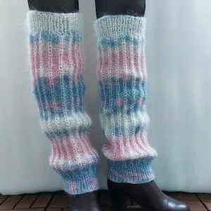 Long mohair gaiters