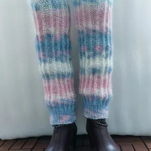 Long mohair gaiters