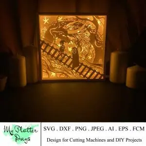 Dragon lightbox SVG, Spirited lightbox SVG, Anime svg