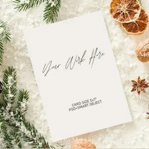 Handmade Marketplace 606 Mockup Holiday card,mockup Christmas card, Holiday card, Christmas card