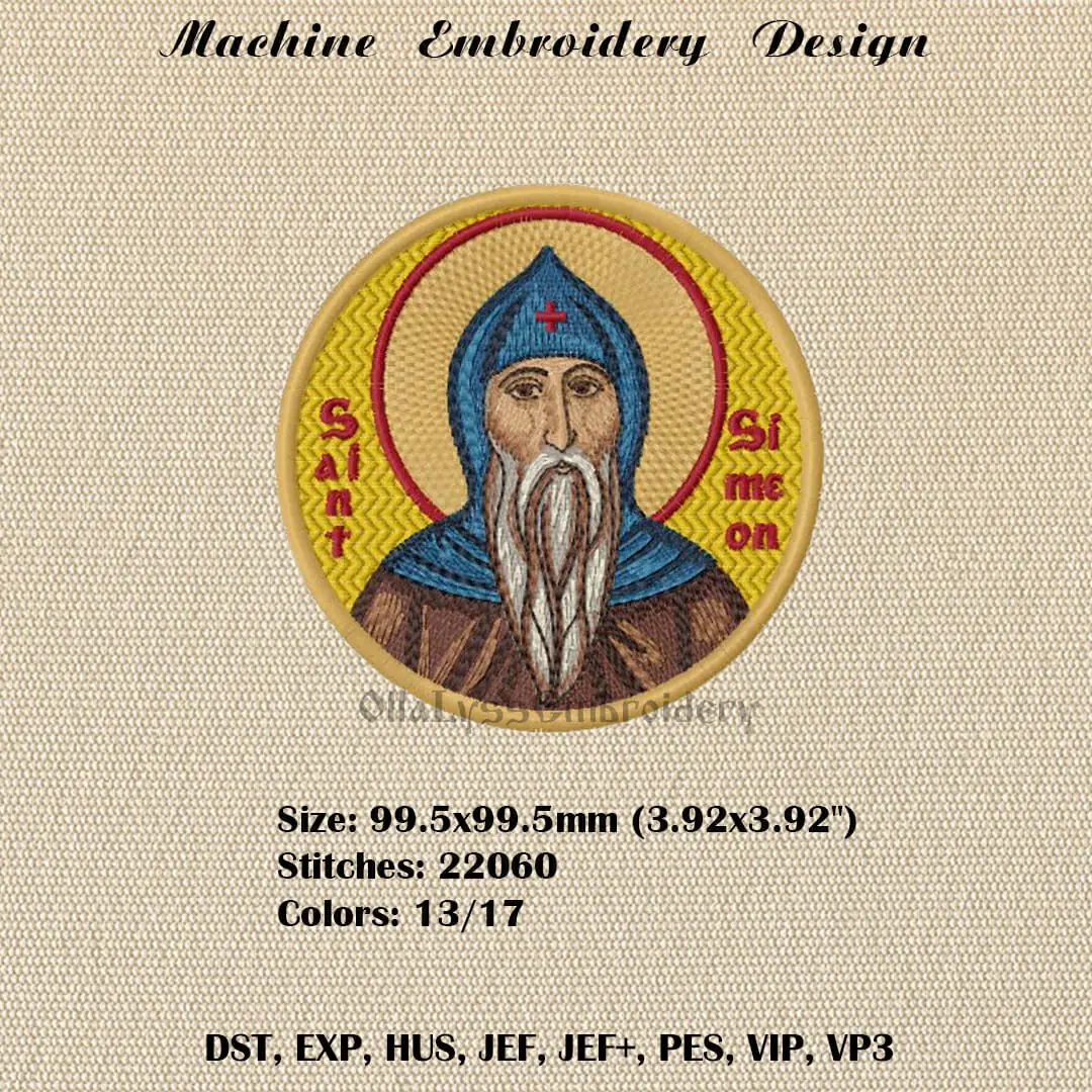 Saint Simeon embroidery design 4 Saint Simeon embroidery design - Image 4