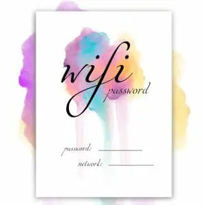 wifi sign watercolor