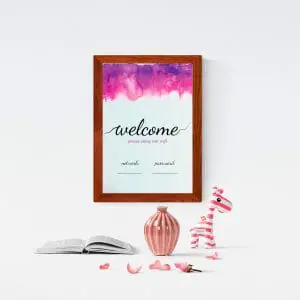 welcome sign