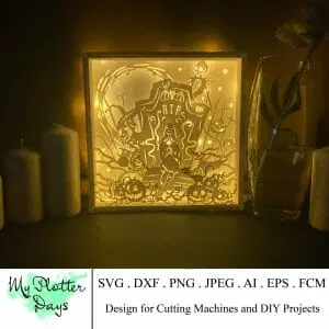 Nightmare before Christmas lightbox SVG