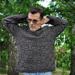 Pullover with zippers knitting pattern PDF ENG