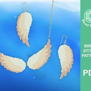 angel wings brick stitch