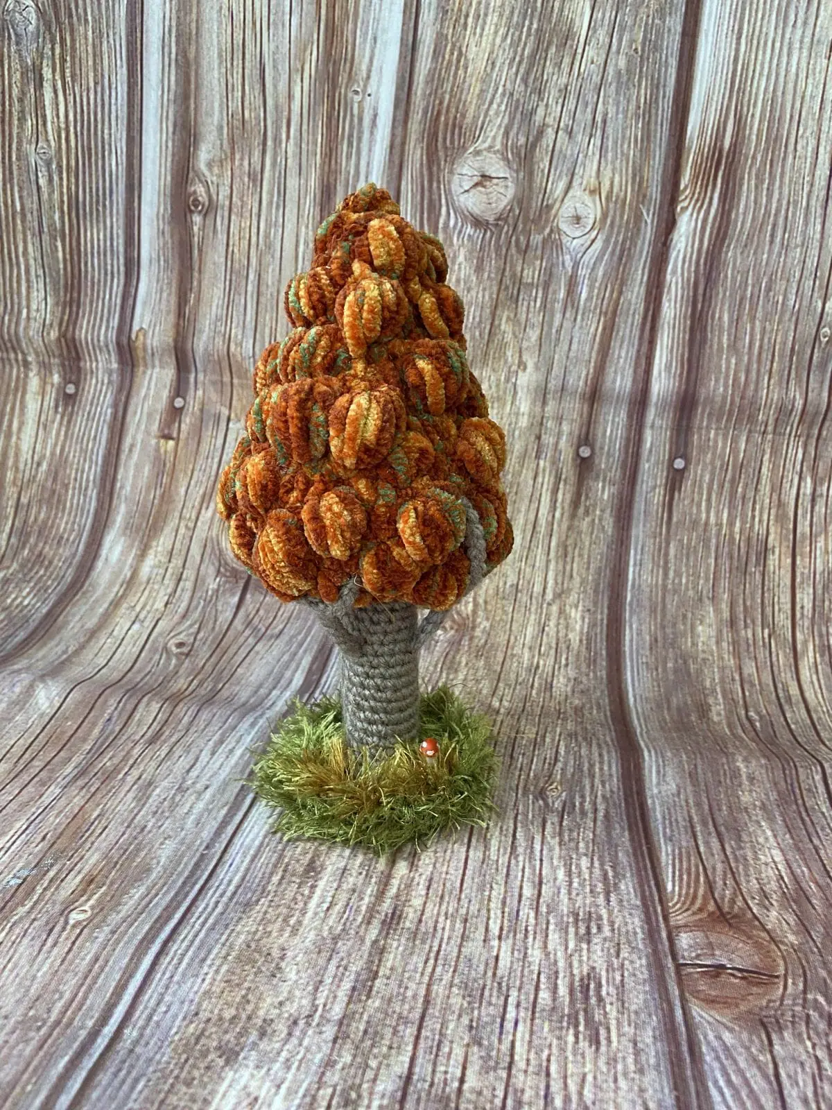 knitted tree ,forest knitted, knitted toys, farm animals