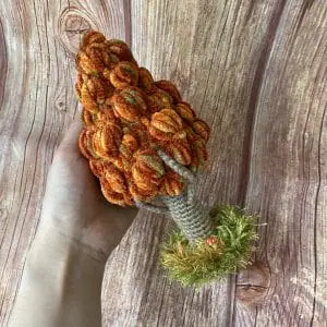 knitted tree ,forest knitted, knitted toys, farm animals