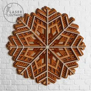 CHRISTMAS LAYERED MANDALA, Wall decor