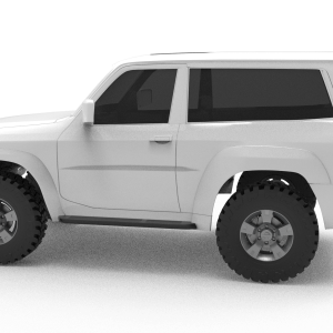 3D Printed PATROL Y61 3 DOOR body – 313mm wheelbase
