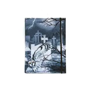 Handmade Halloween notebook with illustrations A6 180 sheets
