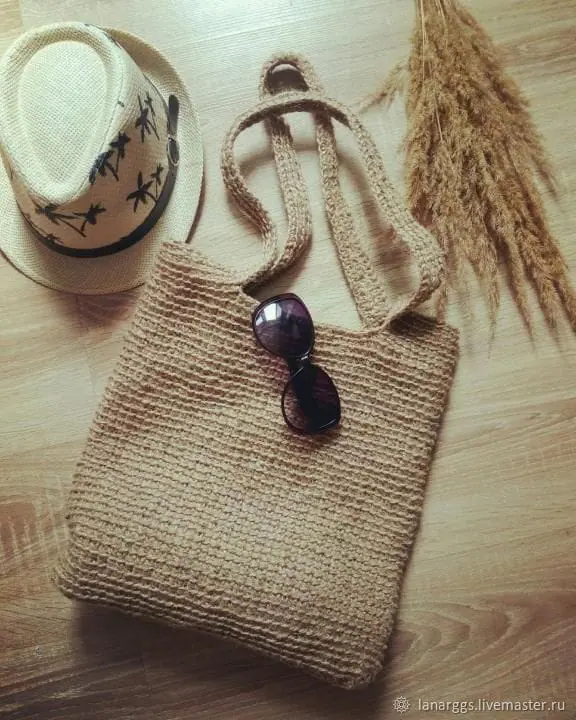 Knitted jute bag “Classic”
