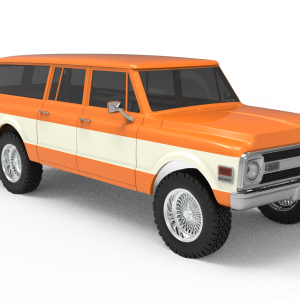 3D Printed CHEVROLET SUBURBAN 1970 334MM WHEELBASE