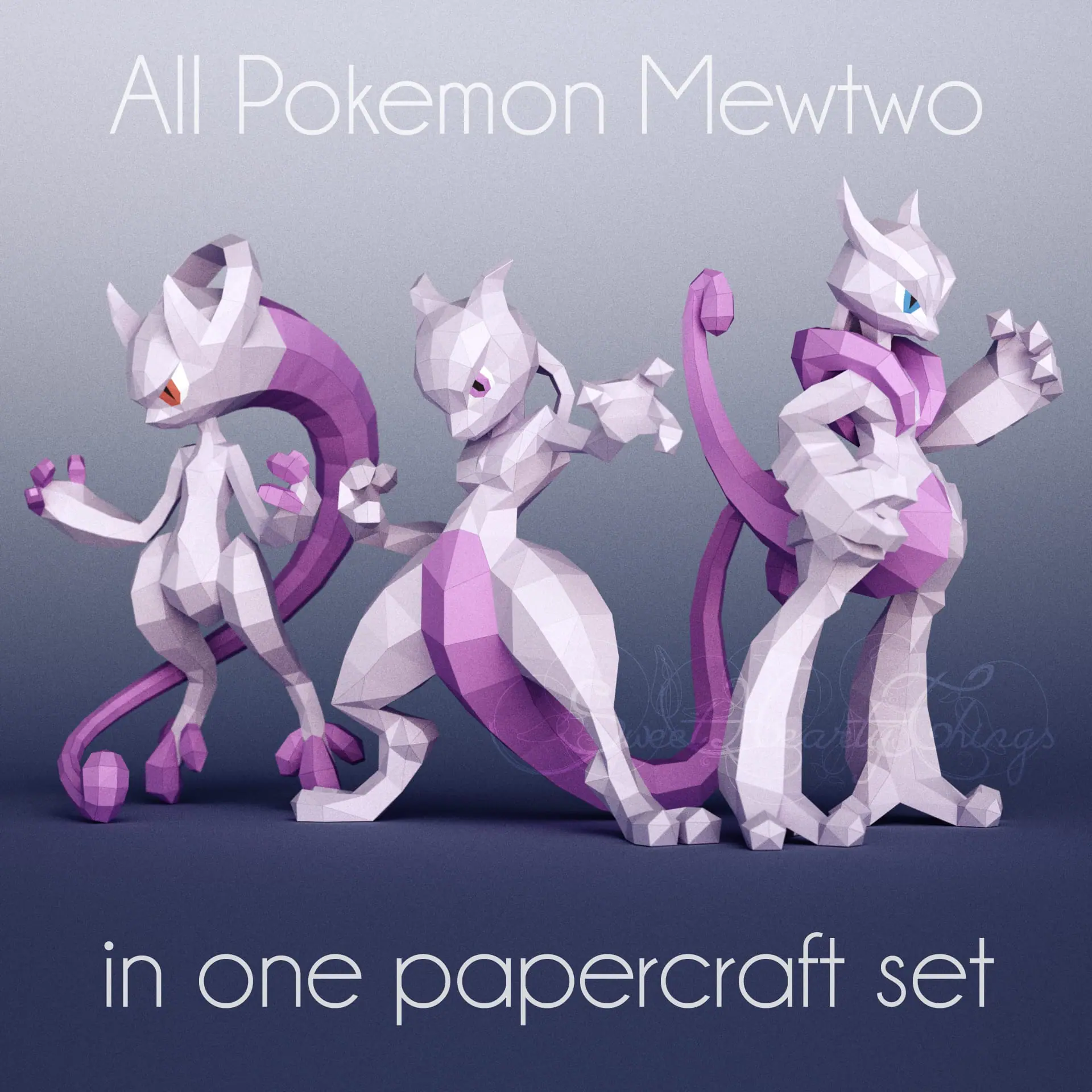 Pokemon TCG: Pokemon GO Elite Trainer Box Card Sleeves - Mewtwo