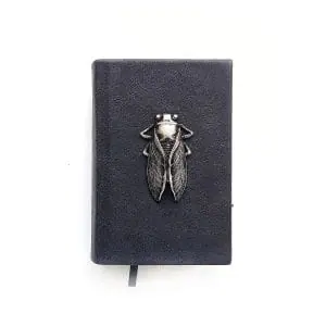 Leather journal 3×5 inches with lock, 500 aged pages, Leather handmade notebook