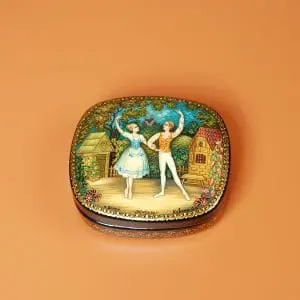 Giselle ballet lacquer box hand painted decor box