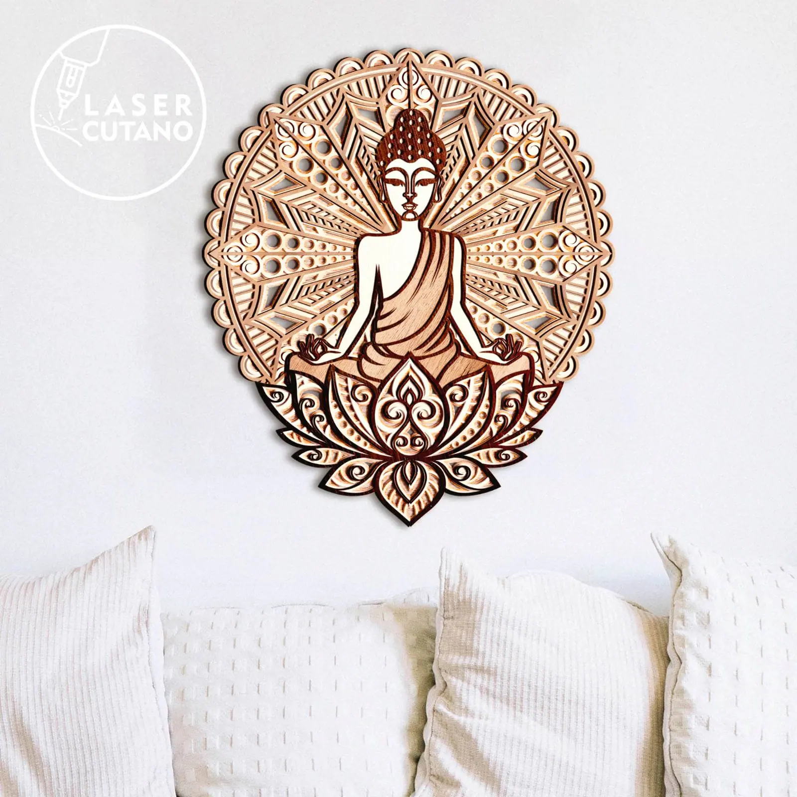 Exquisite Wooden Mandala Wall Art - Buddha Wall Art