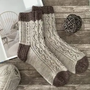 Lunaria socks knitting pattern (PDF ENG)