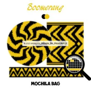 3 CROCHET PATTERNS PDF/ Tapestry crochet bag / wayuu mochila bag / SET BOOMERANG