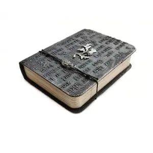 Handmade Gothic Journal A6 200 aged sheets, Black Vintage handmade notebook