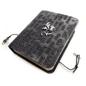 Handmade Gothic Journal A6 200 aged sheets, Black Vintage handmade notebook