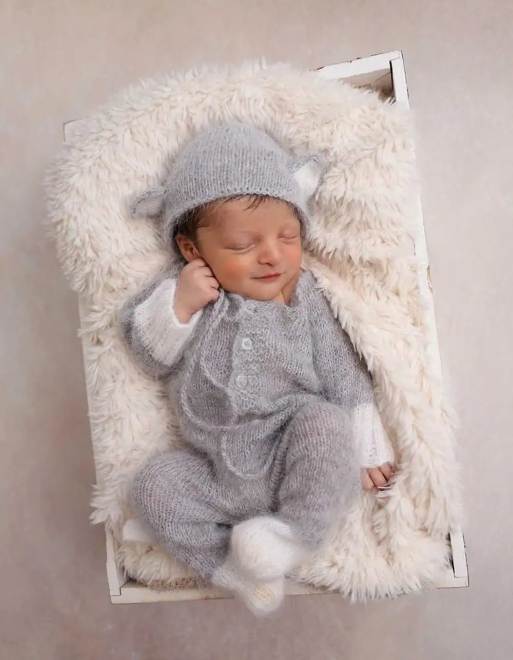 Cat outfit for newborn photoshoot Baby photo prop set