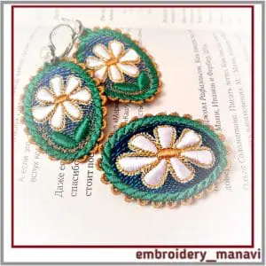 In_The_Hoop_embroidery_design_jewelry_set_4_FSL_earrings_brooch_with_a_chamomile