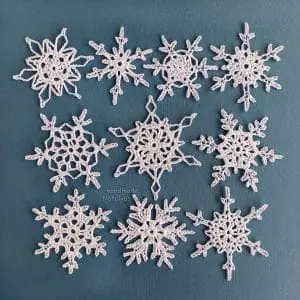 Christmas snowflakes set