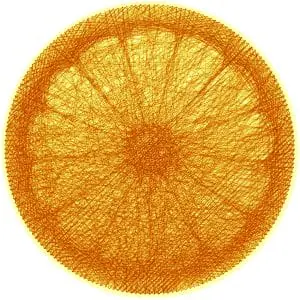 citrus string art pattern