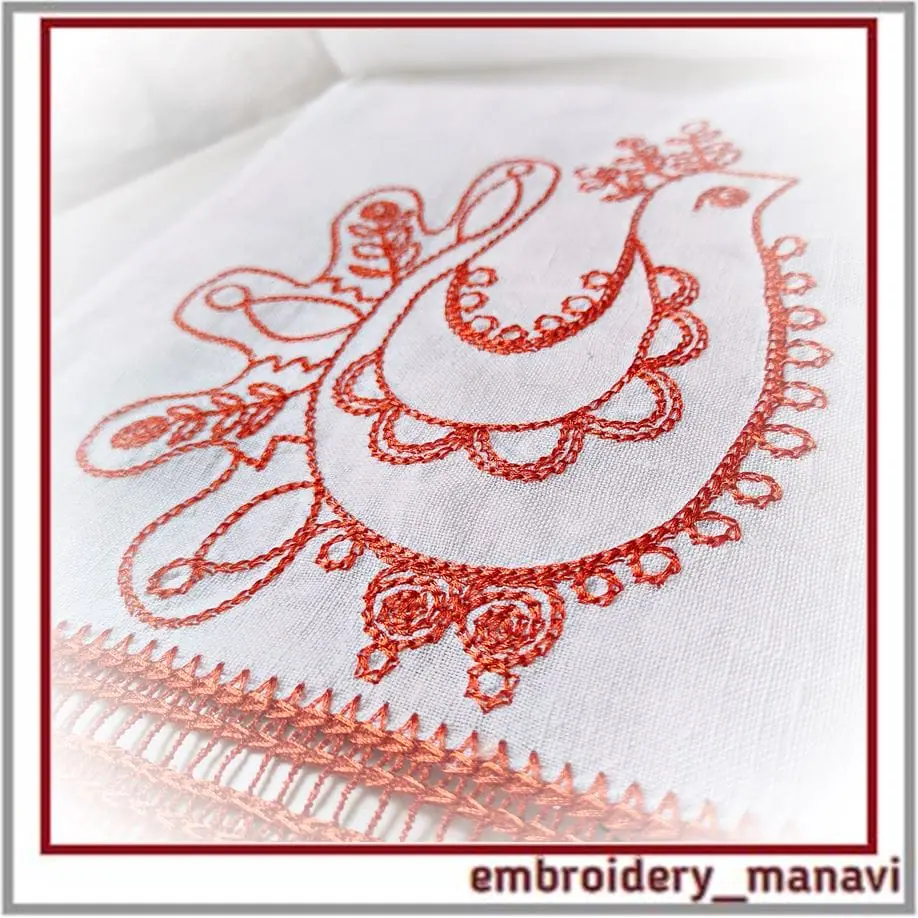 Cock Easter in tambourine stitch Embroidery design 3 Cock Easter in tambourine stitch Embroidery design - Image 3