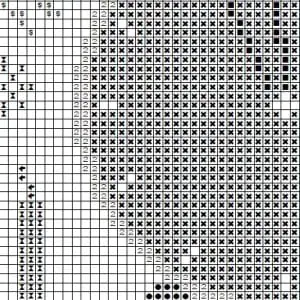 Merry Christmas Clipping from a black-and-white chart