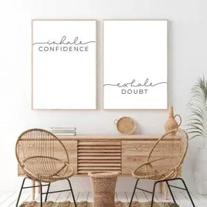 Inhale Exhale Set of 2 Prints