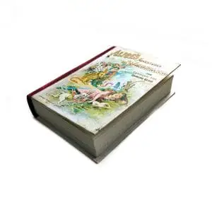 Handmade vintage notebook A6 200 sheets, Blank Old Book Alice