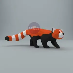 DIY Red Panda template Papercraft PDF