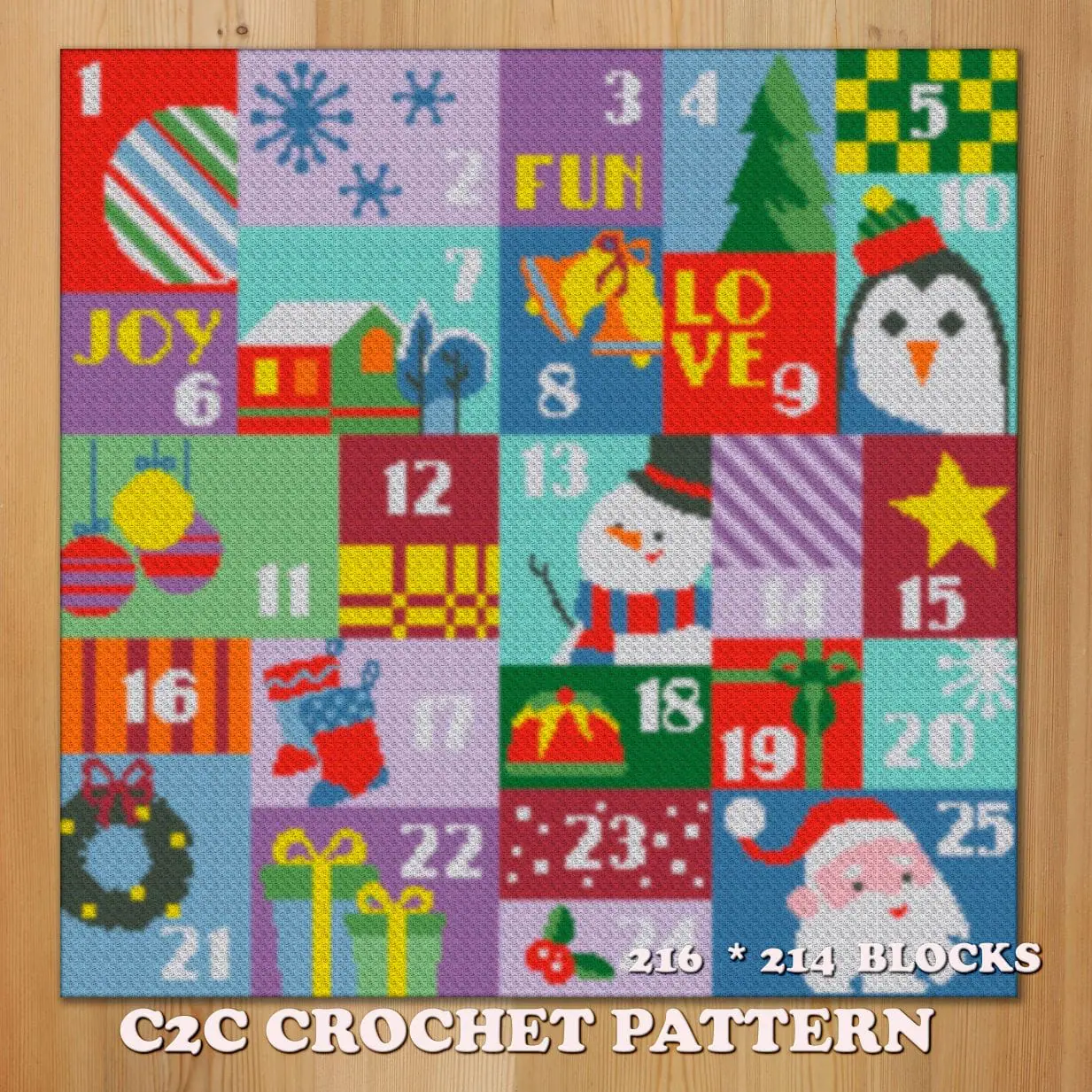 Christmas Cross Stitch Advent Calendar - Crealandia