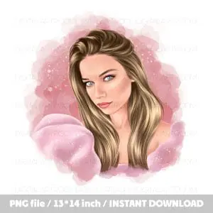 Afra Seyran YaliCapkini Art print Sublimation design Png file