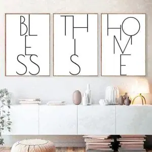 Bless This Home Set of 3 Prints
