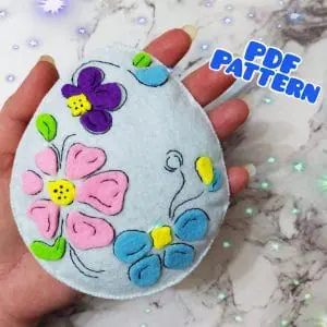 Felt Easter Egg pattern Easter felt pattern PDF